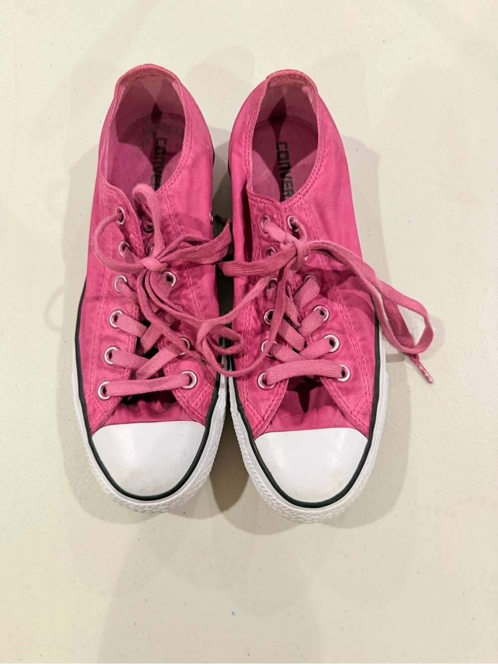 Converse Pink Low Top Canvas Sneakers